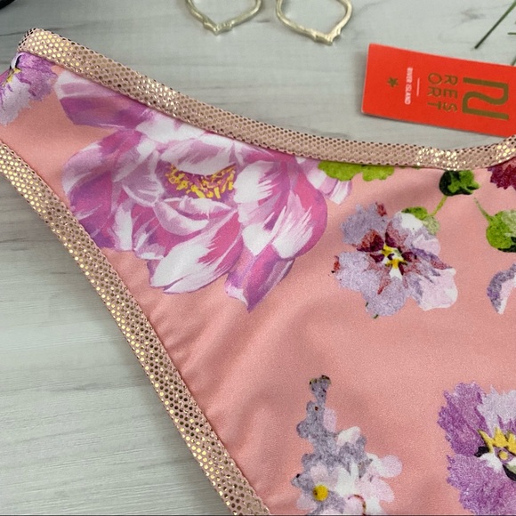 River Island Pink Floral Bikini Bottom - Picture 8 of 12